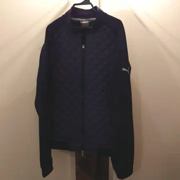 PUMA 네이비 퀼팅 자켓