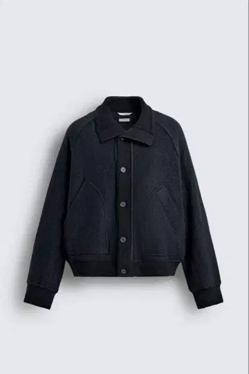 zara 리브 옷깃 절개 자켓
