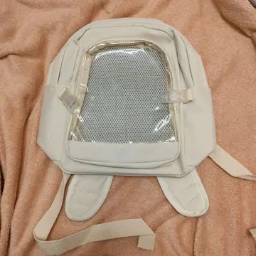 이타백 백팩 이타백 덕질 클리어 포켓 부착 미니 럭색