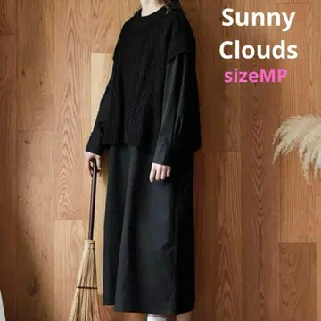 써니클라우드 마녀의 베스 원피스 레이어드 스타일 블랙 사이즈MP