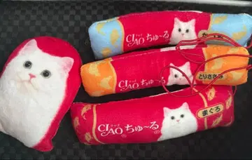 CIAO 챠오 츄르 봉제 인형 스트랩 마스코트 세트