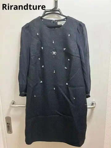 Rirandture 네이비 비쥬 원피스 사이즈 2