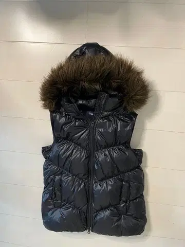 퍼 다운 베스트 짧은 기장