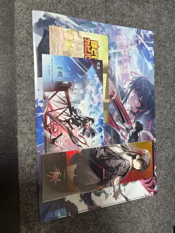 명조 천작 4세트 클리어 파일 엽서 홀로그램 티켓