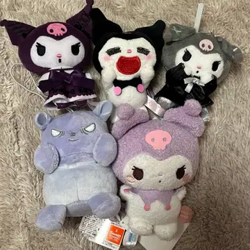 쿠로미 다양한 표정 마스코트 세트 봉제 인형 키링 프라이스