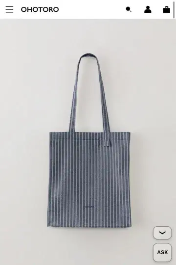 ohotoro Flow Stripe Eco Bag navy 토트백
