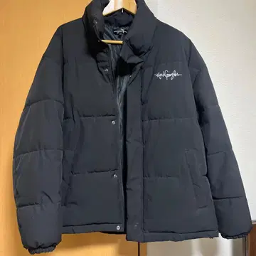 Mark Gonzales 블랙 다운 자켓
