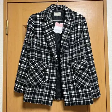 Cherim 체크 무늬 자켓 CRR0063-BK-F