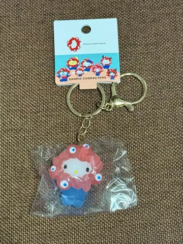 산리오 클리어 컬러 키링 미야쿠미야쿠 오사카 만박 헬로키티