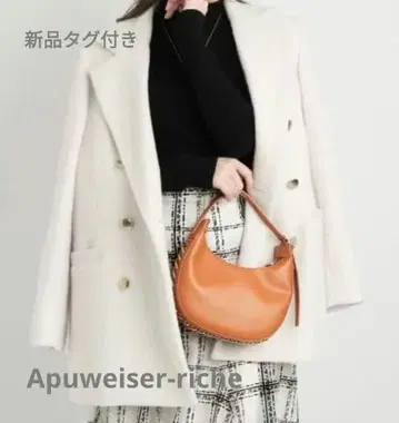 [ 새상품 ] 아푸와이저 리셰 골드 버튼 더블 테일러 자켓 울 코트