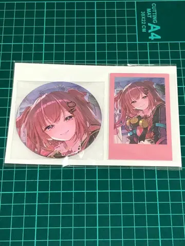 니지산지 아마가세 무유 생일 캔뱃지 폴라로이드풍 카드