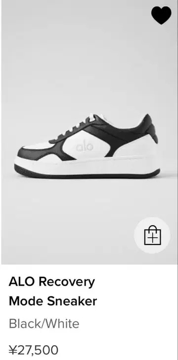 ALO Recovery Mode 스니커 블랙/화이트