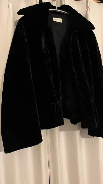 DRIES VAN NOTEN 벨로아 퀼팅 자켓