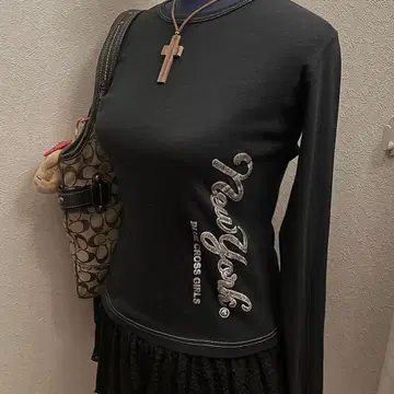 bluecrass 00s y2k 블랙 탑