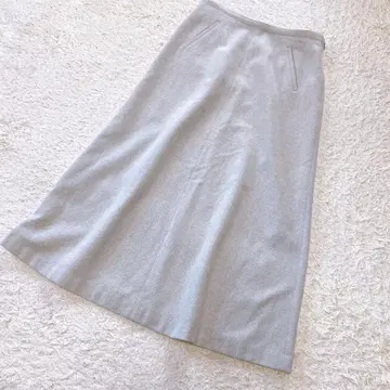 agnes b. 에네스베 울 롱 스커트 성숙하고 멋진 42