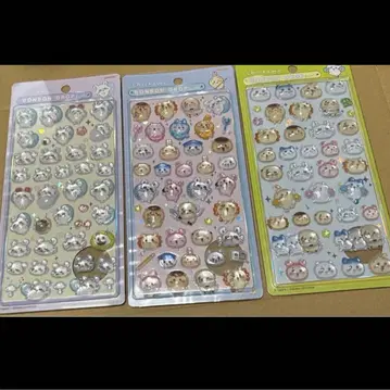 모자 꽁지 드롭 씰 치이카와 (먼작귀) 3매 3종류