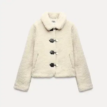 ZARA 보아 자켓 아이보리
