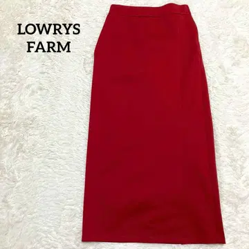 새상품급 로리즈팜 빨간색 롱 타이트 스커트 M 가을/겨울 허리밴딩