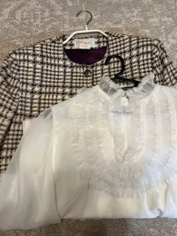 [ 2세트 ] 트위드 재킷 & 레이스 블라우스