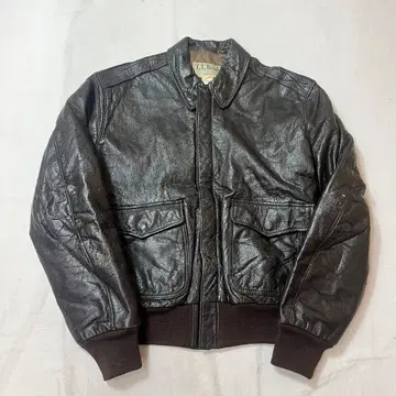80's USA L.L.BEAN A-2 가죽 자켓 38