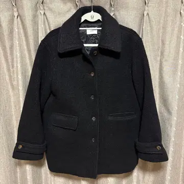 y121001 LOeiL 울 숏코트 블랙 두꺼운 원단 한국 브랜드