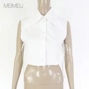 하자품 새상품 메이 메이 제이 슬리브리스 셔츠 40 ESH173-4 M