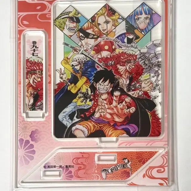 원피스 와노쿠니 루피 로우 키드 삼선장 표지 아크릴스탠드 디오라마