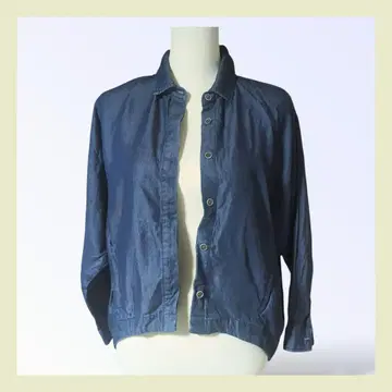 쿨 카리안 데님 조 셔츠 블루종 얇은 소재 LUIS MARI