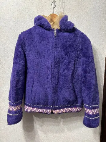 초레어 50s 60s 빈티지 플리스 보아 지퍼 후드티 탈론 지퍼