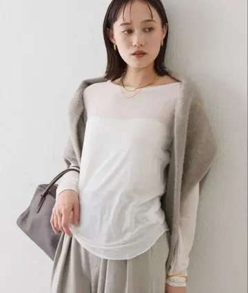 RIVE DROITE 리브 드와 실크 캐시미어 블렌드 보트 T