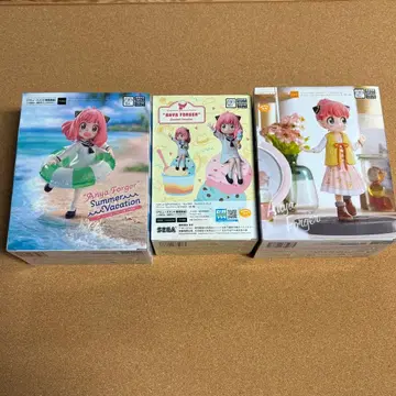 스파이 패밀리 아냐 피규어 3개 여름방학 쪼꼬노세 오샤레