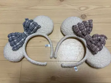 디즈니 미니 머리띠 [ 2025년 신상 ] 겨울 화이트