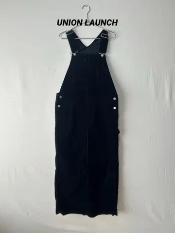 UNION LAUNCH 코듀로이 오버롤 스커트 S