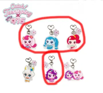 캐치! 티니핑 x 시나코 트레이딩 아크릴 키링 4개 세트