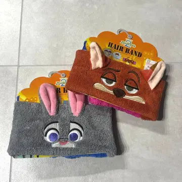 [ 미사용 새상품 ] 주토피아 시마무라 주디 닉 헤어밴드 2세트