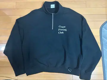 Chaos fishing club 하프 지퍼 맨투맨