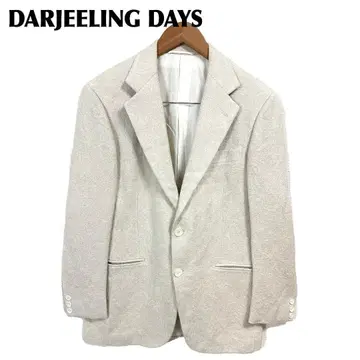 DARJEELING DAYS 자수 테일러드 자켓 M 라이트 베이지