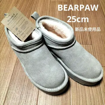 기간 한정 미사용 새상품 BEARPAW 어그 부츠 매쉬룸 25cm 통굽