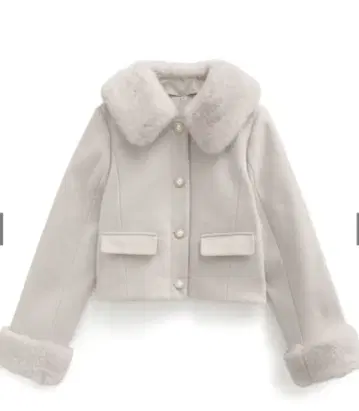 비쥬 버튼 퍼 숏 기장 코트[kz700] GRL 그레일