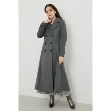 리엔다 신데렐라 라인 코트 그레이