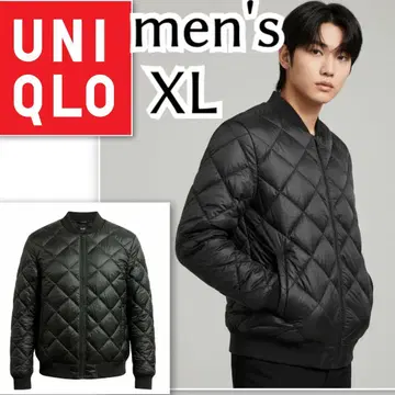 새상품급 UNIQLO 남성용 XL 퀼팅 다운 자켓 다크 카키