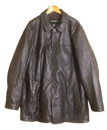 Eddie Bauer 가죽 카 코트 가죽 자켓 가죽 코트
