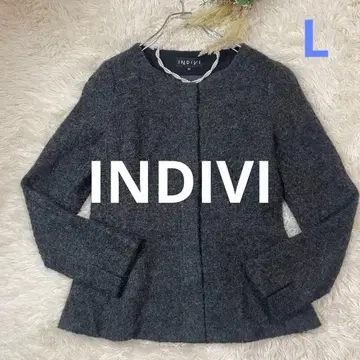 INDIVI 노카라 자켓 40 인디비 아우터 L