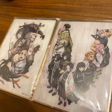 귀멸의 칼날 귀멸 극장 키 비주얼 아크릴 색지 기둥 회의 나비 저택 편