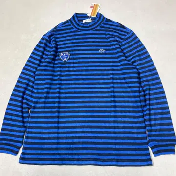 미사용 Camicia Sportiva+ 보더 모크넥 긴팔 셔츠