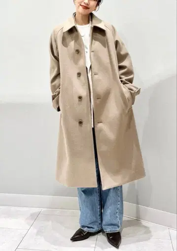 새상품 코지 멜톤 발마칸 코트