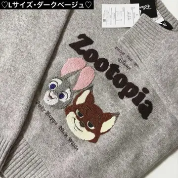 [ 미사용 새상품 ] 주토피아 니트 풀오버 L 사이즈 다크 베이지