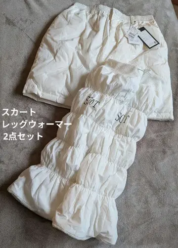 여성용 골프 의류 다운 스커트 화이트 레그 워머