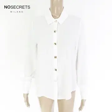 새상품 노시크릿 긴팔 셔츠 38 ESH176 S 사이즈 화이트
