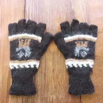 새상품 핑거리스 장갑 알파카 모 페루 에스닉 동양인 스타일 M191